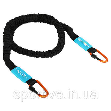 Еспандер трубчастий з карабіном у захисному рукаві RESISTANCE TUBE LiveUp LP8401-XL (латекс, d-6x11,5 мм,, фото 1