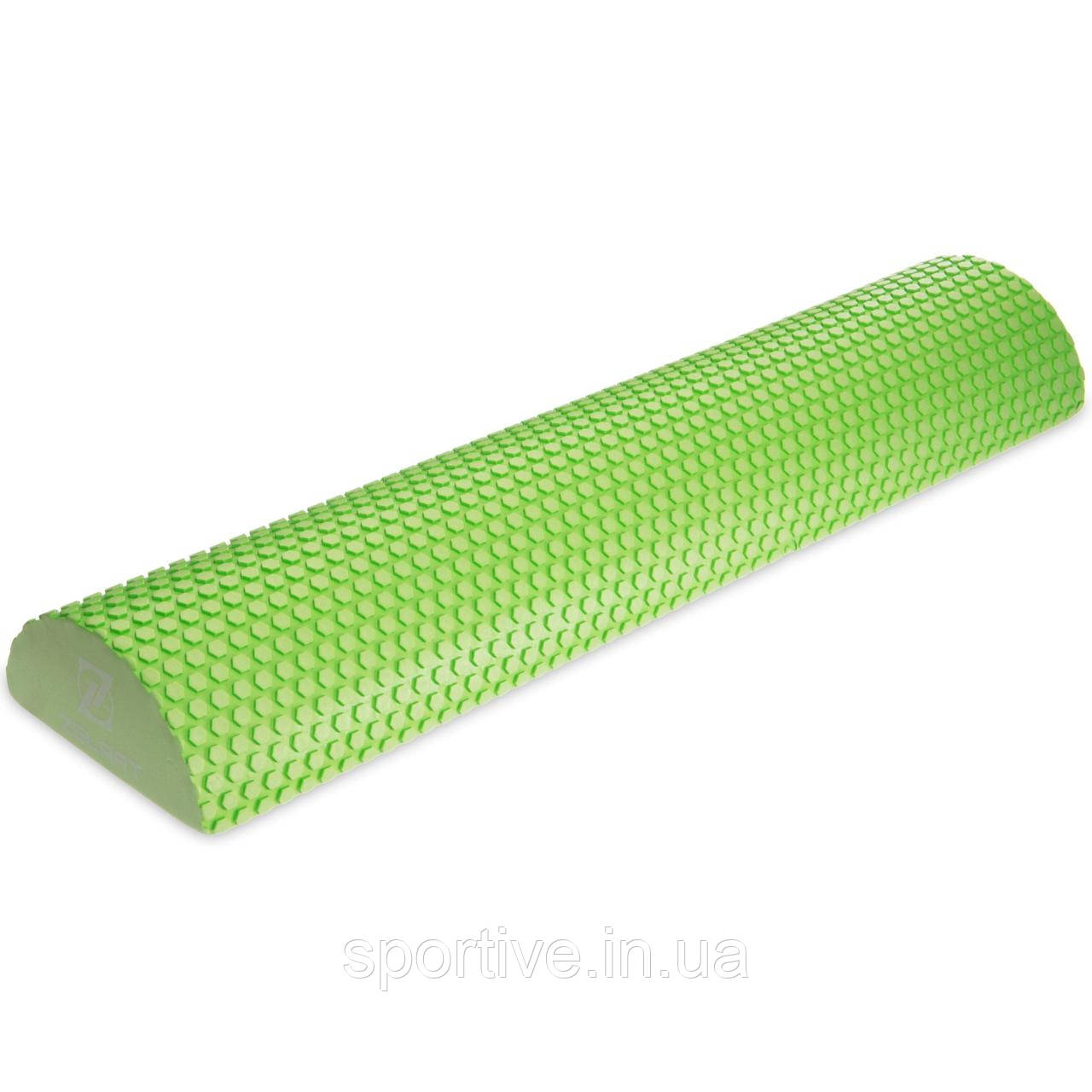 Напівциліндр масажний 60 см EVA Zelart FI-2571 (MDF060) (d-7,5 см, салатовий)