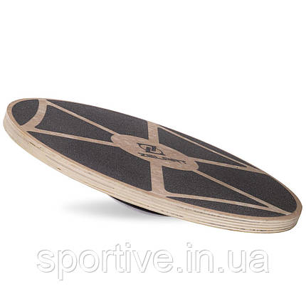 Диск балансувальний балансборд дерев'яний WOOD BALANCE BOARD Zelart FI-2582 (MD1423) (дерево, d-39х7,5см,, фото 1
