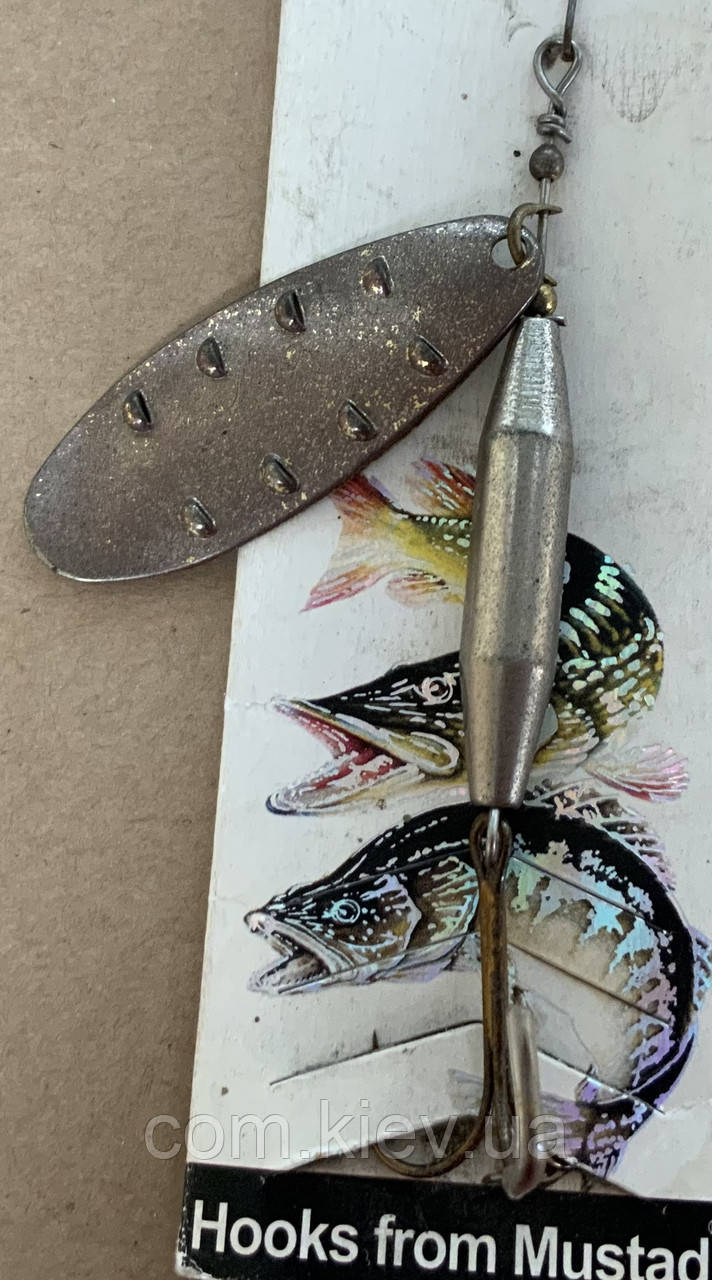 Блешня оберталка вертушка 18 г / 97 мм Condor бронза/золото, фото 1