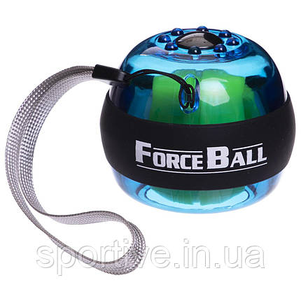 Еспандер гіроскопічний Power Ball тренажер для пензлів рук ø 7 см SP-Sport Forse Ball FI-2949 (метал,, фото 1