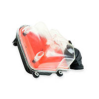 Корпус повітряного фільтра Ямаха JOG 3KJ прозорий, червоний