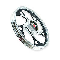 Диск задній мопед Дельта лита алюмінієва D=17 , 1,6 підшипник 12 мм коло, посилений колісний