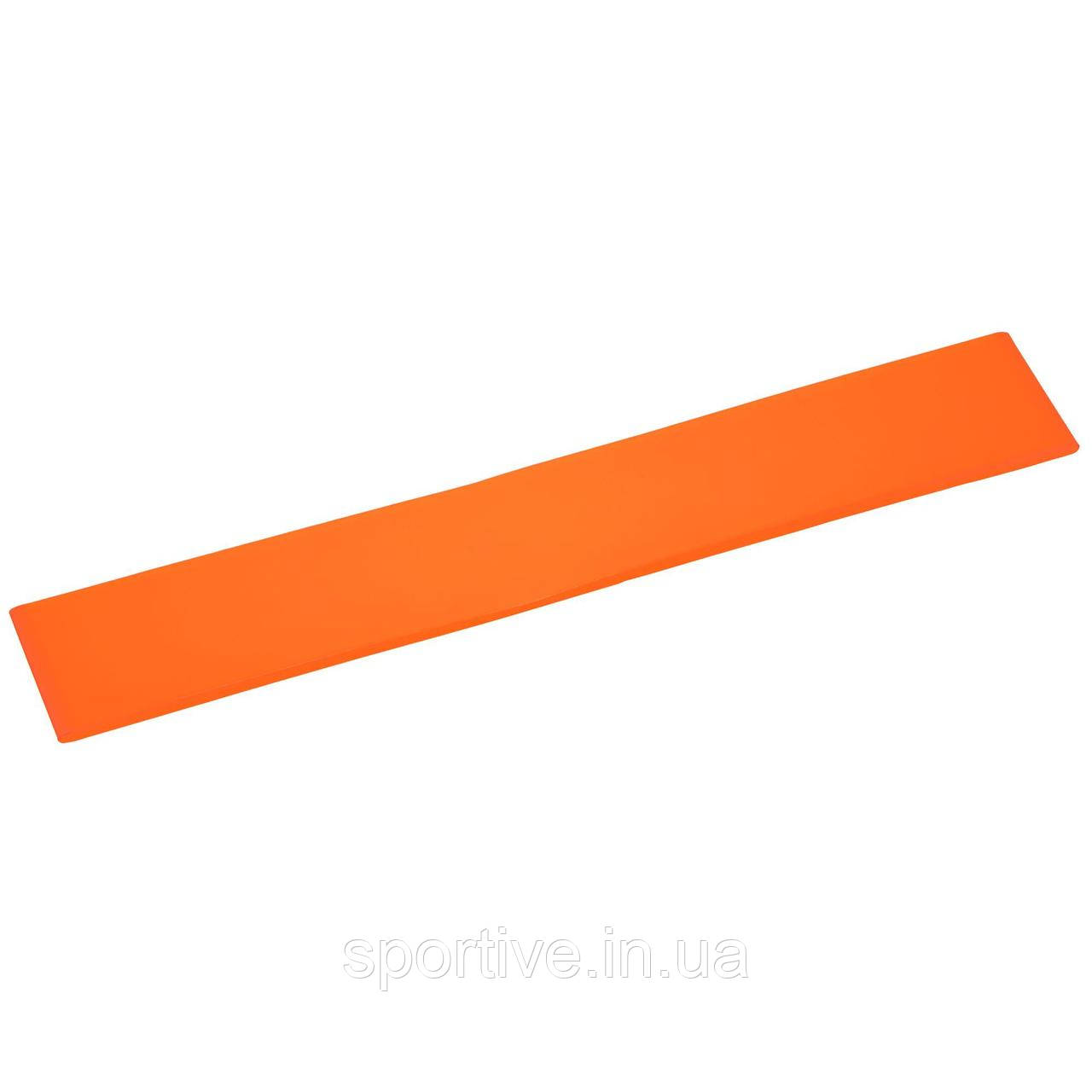 Гумка для вправ стрічка опору LOOP BANDS Zelart FI-6410-OR (силікон, розмір 500x50x1 мм, жорсткість