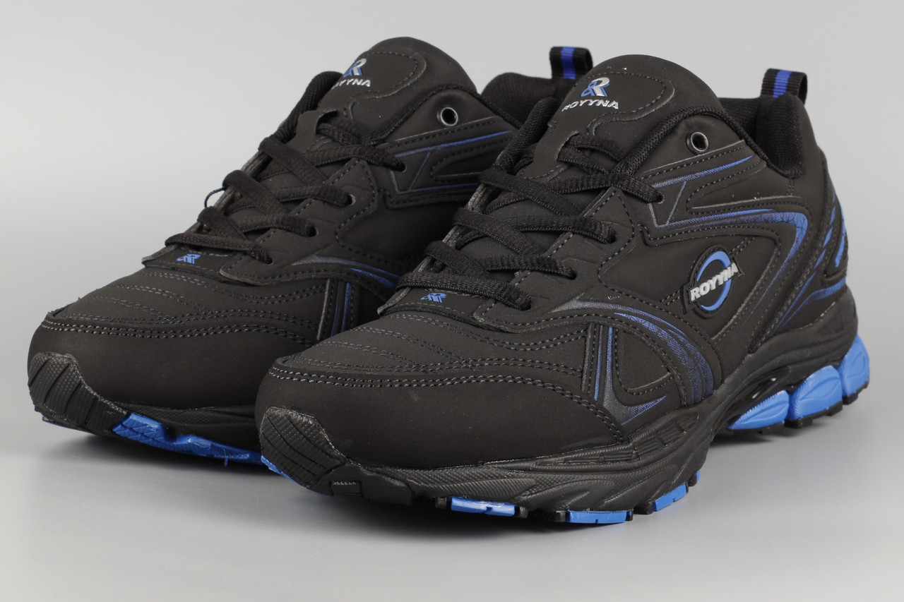 Кросівки чоловічі чорні Royyna 022L Ройна Бона Bona Розміри 43 45