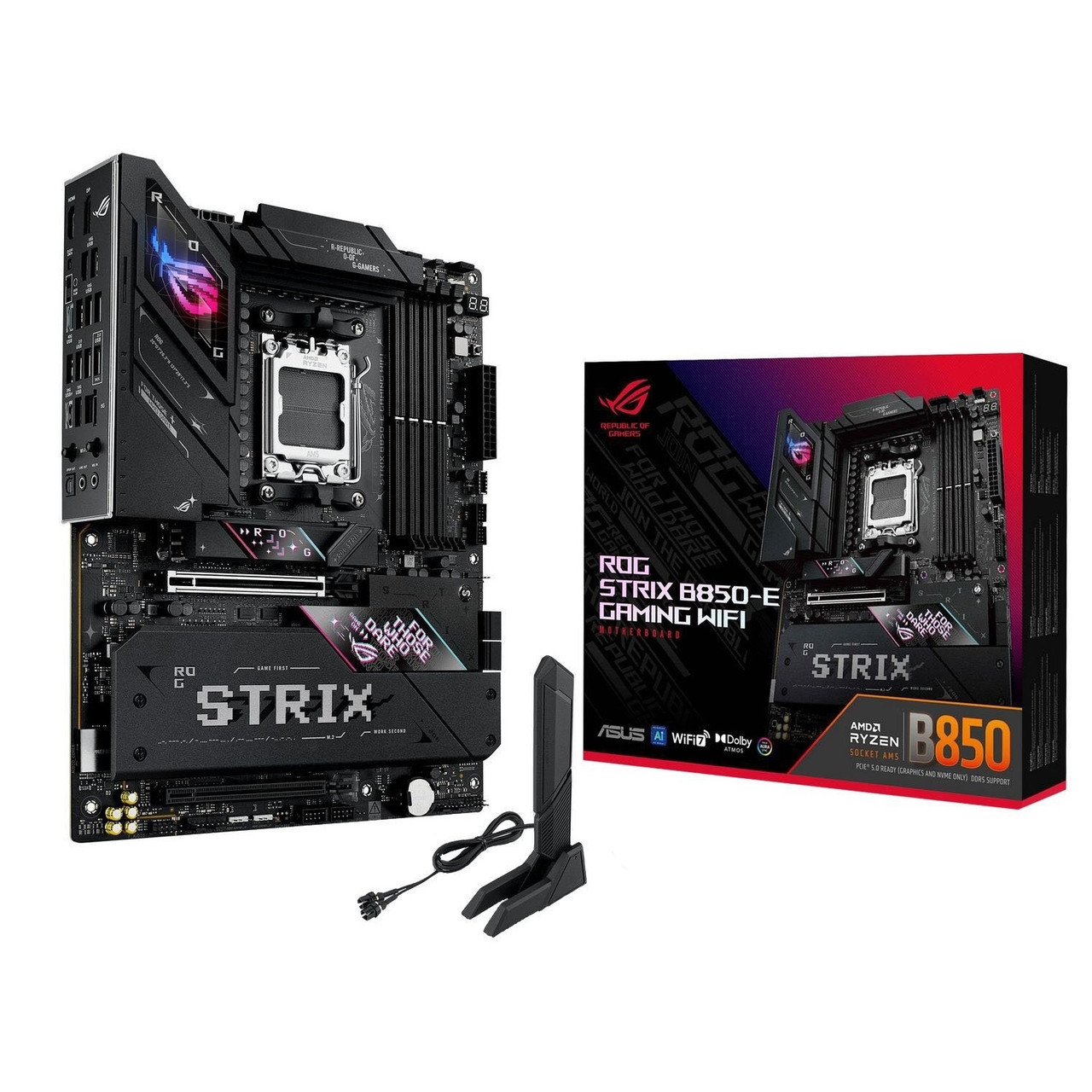 Материнська плата Asus ROG Strix B850-E Gaming WiFi Socket AM5, фото 1