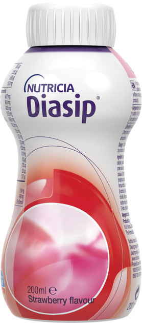 Nutricia Diasip Strawberry flavour ентеральне харчування із 3-х років зі смаком полуниці, 200 мл.
