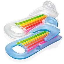 Пляжний надувний шезлонг Intex 58802, 160 х 85 см топ