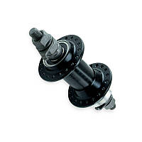 Веловтулка передня на колесо у зборі  (алюміній 36 спиць, під диск, на промпідшипнику, чорна)