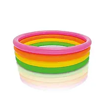 Дитячий надувний басейн Intex 56441 «Райдуга», 168 х 46 см топ
