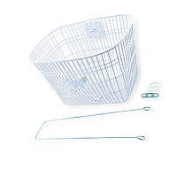 Велокорзина 28 передня метелик біла (з кріпленням)