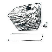 Велокорзина 28 передня метелик чорна (з кріпленням)