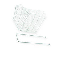 Велокорзина 28 сіра квадрат 005 (з кріпленням)