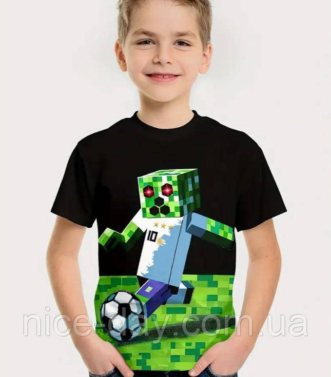 Дитяча футболка Майнкрафт / Футболка з принтом онлайн гри Minecraft