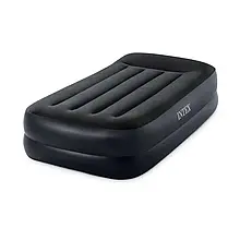 Надувне ліжко Intex 64122, 99 х 191 х 42 см, вбудований електронасос. Односпальне топ