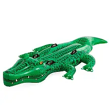 Дитячий надувний плотик для катання Intex 58562 «Крокодил», 203 х 114 см топ