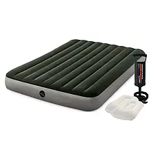 Надувний матрац Intex 64109-2, 152 x 203 x 25 см, із двома подушками, насосом. Двомісний топ