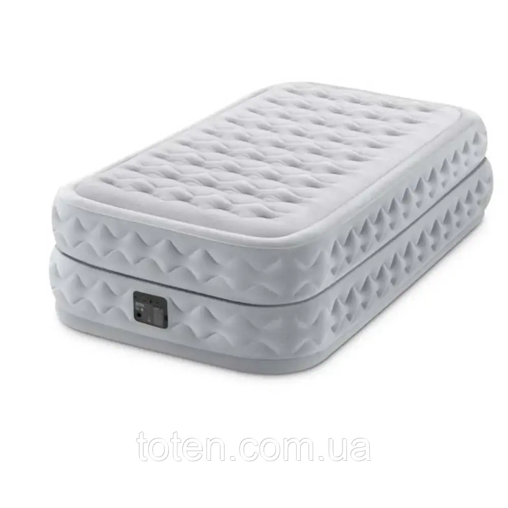 Надувне ліжко Intex 64488, 99 х 191 х 51 см, вбудований електронасос. Односпальне топ