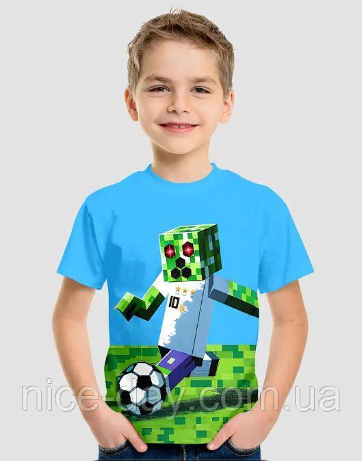 Футболка двостороння з повним друком 3D Майнкрафт / Футболка дитяча Minecraft