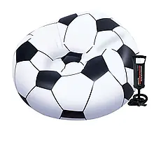 Надувне крісло Bestway 75010-1, 114 х 112 см, з ручним насосом топ