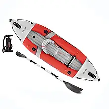 Одномісна надувна байдарка (каяк) Intex 68303 Excursion Pro, 305 х 91 см, (весло, ручний насос) топ