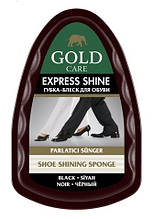 Губка-блиск Goldcare для взуття чорна