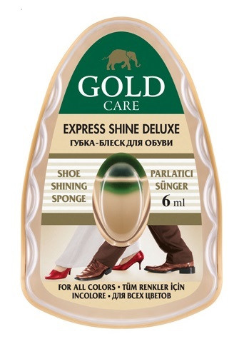 Губка-блиск Gold Care для взуття безбарвна, фото 1