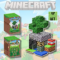 Магнітний конструктор для дітей майнкрафт, Магнітні кубики Minecraft, Іграшки та конструктори МАЙНКРАФТ