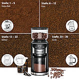 Професійна кавомолка Rommelsbacher EKM 400 з конічними жорнами з нержавіючої сталі, фото 4