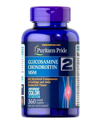 Glucosamine Хондроїтин МСМ Puritan's Pride Triple Strength 360 таб США