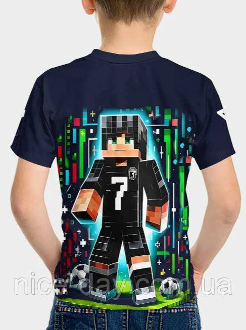 Футболка двостороння з повним друком 3D Майнкрафт / Футболка дитяча Minecraft, фото 1
