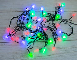 Світлодіодна новорічна гірлянда 5.7 м Xmas 40P T1 "Сніжинки" led гірлянда на ялинку з доставкою по Україні (ST)