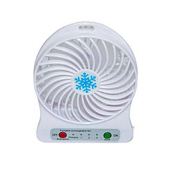 Маленький настільний вентилятор на стіл Portable fan білий, usb вентилятор | вентилятор micro usb (ST)