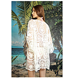 Пляжна туніка «Carnation» білий розмір 42-48, фото 3