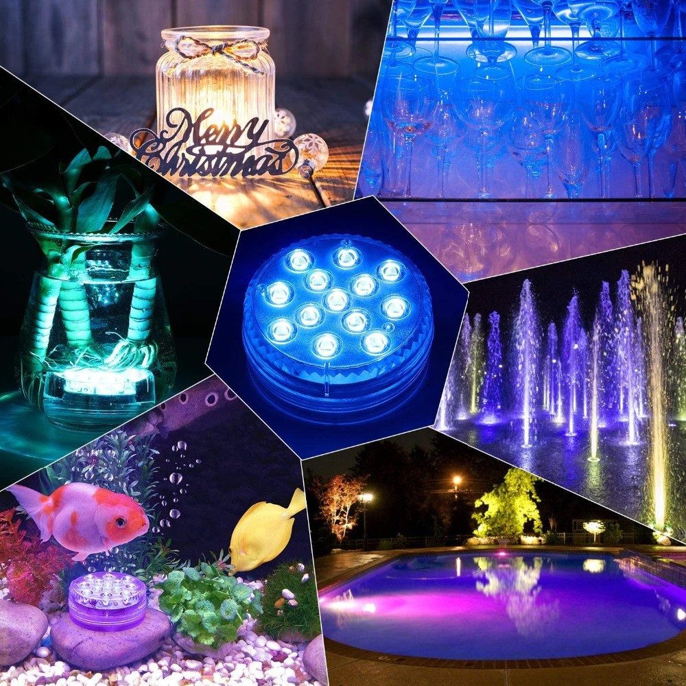 Світлодіодна підсвітка для акваріума з пультом ргб Rainbow Shower 13 LED RGB-підсвітка фасаду, басейну (ST), фото 1