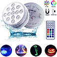 Світлодіодна підсвітка для акваріума з пультом ргб Rainbow Shower 13 LED RGB-підсвітка фасаду, басейну (ST), фото 2