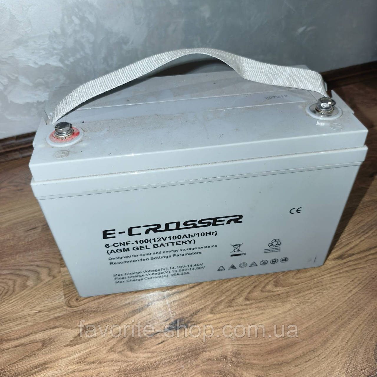 Вживаний гелевий АКБ 100Ah 12V GEL E-CROSSER AGM