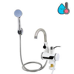 Проточний нагрівач води з лійкою "Instant electric heating water" Білий, мінібойлер для нагрівання води (ST)