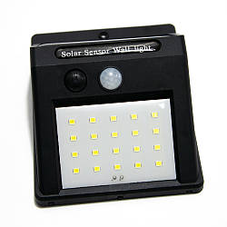 Вуличний світильник із датчиком руху Solar Motion Sensor Light 20 LED, ліхтар на сонячній батареї (ST)