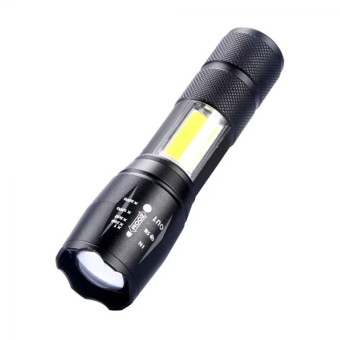 Світлодіодний акумуляторний ліхтар BL-T6-29 microUSB тактичний LED-ліхтарик, кишеньковий ліхтар (ST), фото 1