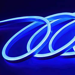 Гнучка неонова стрічка LED NEON Синя 5M, силіконова неонова стрічка на стелю | лід підзвітка (ST)