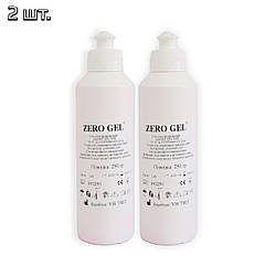 Струмопровідний гель Zero gel (250 мл) 2 шт./пач., медичний контактний гель для міостимулятора для ЕКГ, ЕГ (ST)