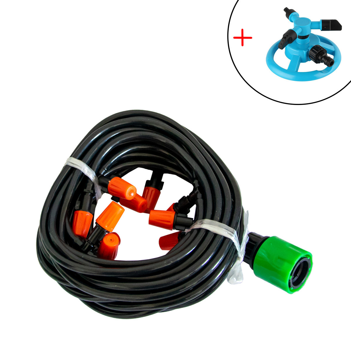Система туманоутворення Patio Mistcooling Kit 10M BD-182 + зрошувач для поливання газону 3/4" — 1" (ST), фото 1