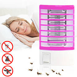 Лампа проти комарів "Mosquito small night lamp" Рожева, електроплет для комах 220 В (значувач комах) (ST)