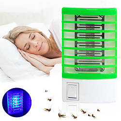 Антимоскітна лампа від комах "Mosquito small night lamp" Зелена, пристрій проти комарів у розетку (ST)