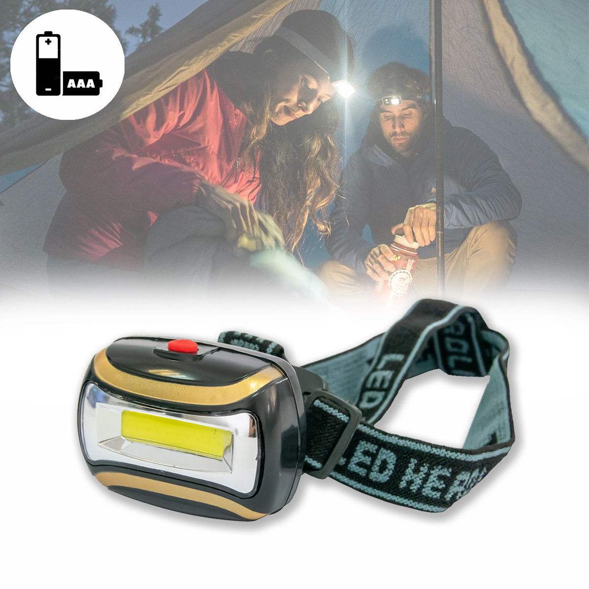 Налобний ліхтар Headlight CH-2016 COB світлодіодний ліхтарик на голову, ліхтар на лоб (ST), фото 1