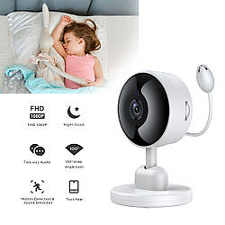 Відеоняня з під'єднанням до телефона Wi-Fi Smart Camera 1080P 2MP бездротове відео няня через телефон (ST)