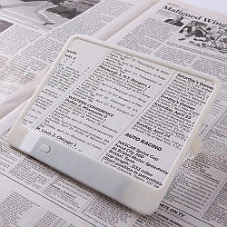 Лупа з підсвіткою для читання книг Page Brite Х3-крат збільшувальна рамка для читання, лінза Фрееля (ST)