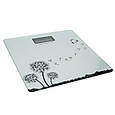 Підлогові ваги електронні Domotec MS-1604 Білі з чорним малюнком, ваги домашні підлогові (ST), фото 5