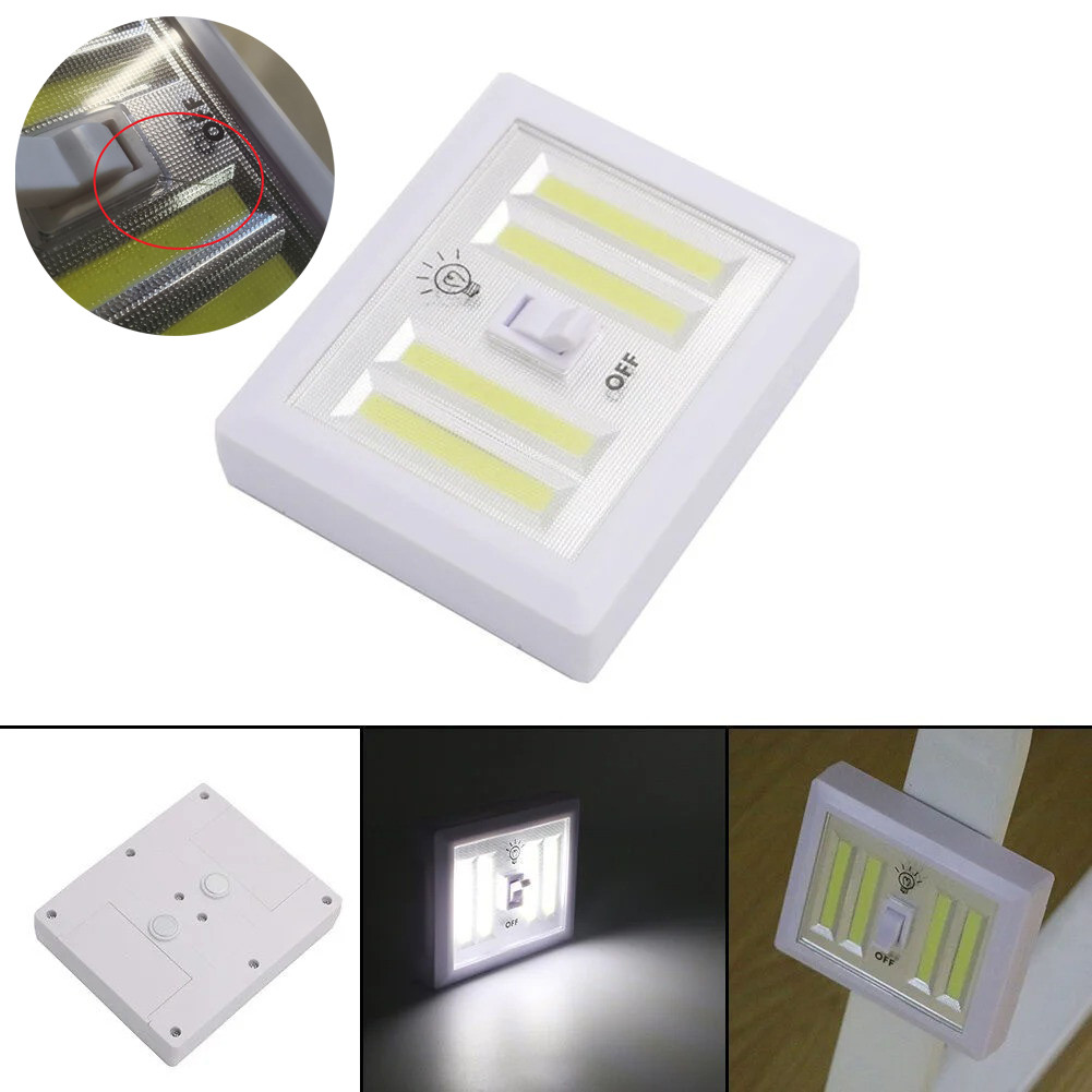 Уценка! Світильник настінний (4 LED-модуля), світлодіодний світильник на батарейках — лід ліхтар нічник (ST), фото 1